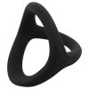 EasyToys Desire Ring - rugalmas pénisz- és heregyűrű (fekete)