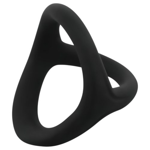EasyToys Desire Ring - rugalmas pénisz- és heregyűrű (fekete)