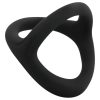 EasyToys Desire Ring - rugalmas pénisz- és heregyűrű (fekete)