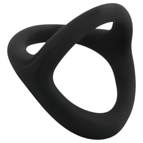 EasyToys Desire Ring - rugalmas pénisz- és heregyűrű (fekete)