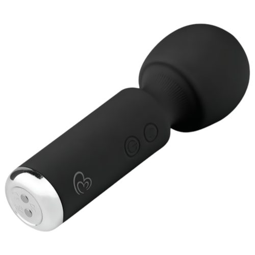 EasyToys Wonder Wand - akkus, mini masszírozó vibrátor (fekete)
