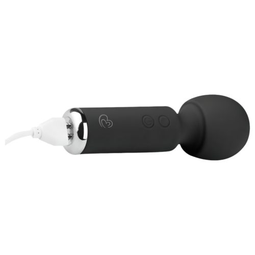 EasyToys Wonder Wand - akkus, mini masszírozó vibrátor (fekete)