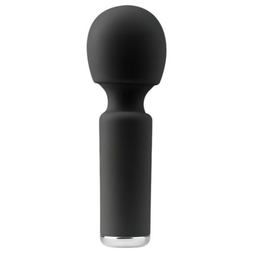 EasyToys Wonder Wand - akkus, mini masszírozó vibrátor (fekete)