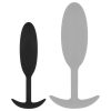 EasyToys Heavy Fulfiller - 54 g-os anál plug - kicsi (fekete)