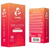 EasyGlide Ribs & Dots - pontozott óvszer (10 db)