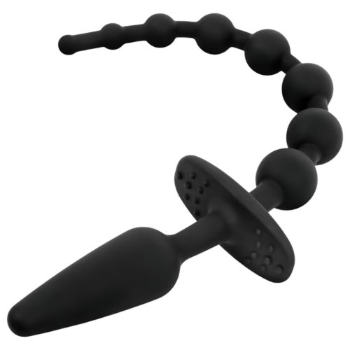EasyToys - 2in1 anál plug (fekete)