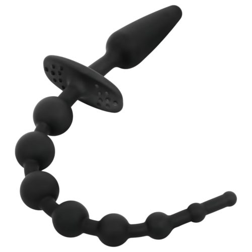 EasyToys - 2in1 anál plug (fekete)