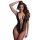Christine - mélyen dekoltált necc body - (fekete) - XS-XL