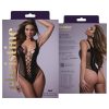 Christine - mélyen dekoltált necc body - (fekete) - XS-XL