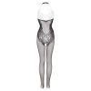 Christine - csipke mintás necc overál - (fekete) - XS-XL