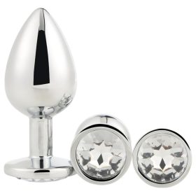 Gleaming Love - anál plug szett (ezüst, 3 részes)
