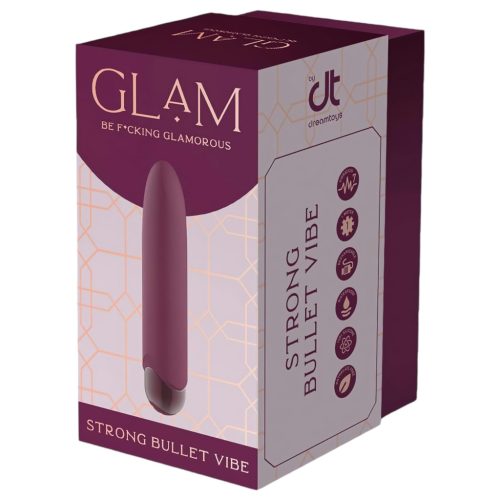 Glam - akkus, vízálló mini vibrátor (lila)