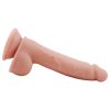 Mr. Dixx 7.6 - tapadókorongos, herés dildó - natúr (19,5cm)