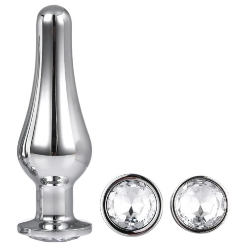 Gleaming Love - anál csúcs plug szett (ezüst, 3 részes)