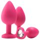 Flirts anal training kit - anál plug szett (3 db) - pink