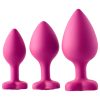 Flirts anal training kit - anál plug szett (3 db) - pink