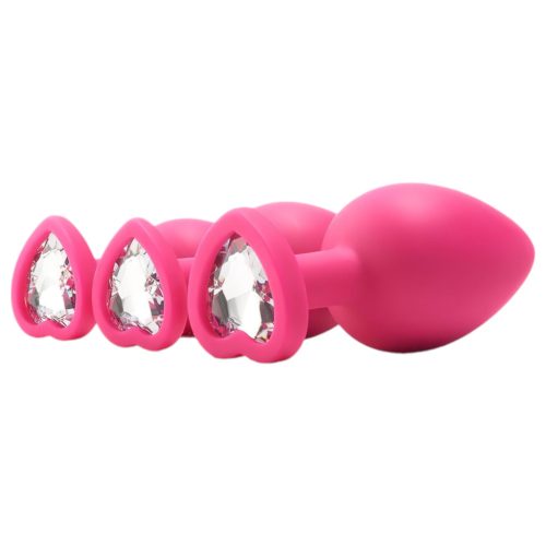 Flirts anal training kit - anál plug szett (3 db) - pink