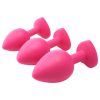 Flirts anal training kit - anál plug szett (3 db) - pink