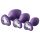 Flirts anal training kit - anál plug szett (3 db) (lila)