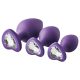 Flirts anal training kit - anál plug szett (3 db) (lila)