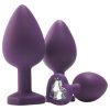 Flirts anal training kit - anál plug szett (3 db) (lila)