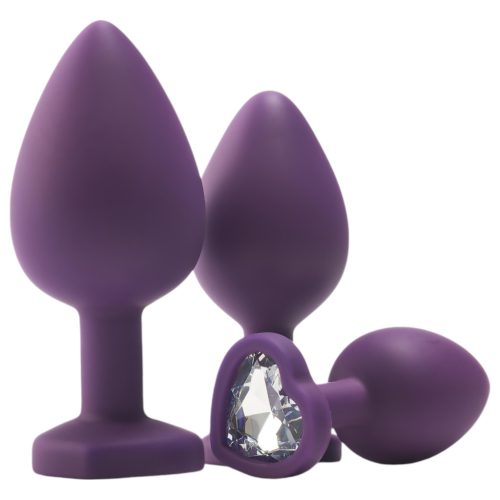 Flirts anal training kit - anál plug szett (3 db) (lila)