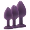 Flirts anal training kit - anál plug szett (3 db) (lila)