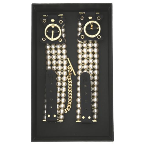 Allure - gyöngyös bokabilincs (fekete)