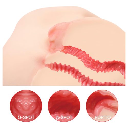 Kokos Vanilla 004 - élethű torzó maszturbátor (natúr)