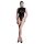 Allure Femme Fatale - áttetsző betétes body (fekete)