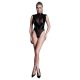 Allure Femme Fatale - áttetsző betétes body (fekete)