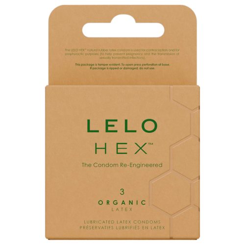 LELO Hex Organic - potencia óvszer (3 db)
