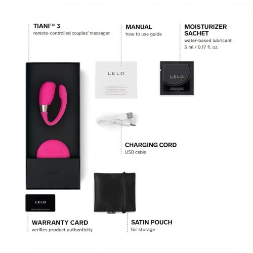 LELO Tiani 3 - szilikon párvibrátor (pink)