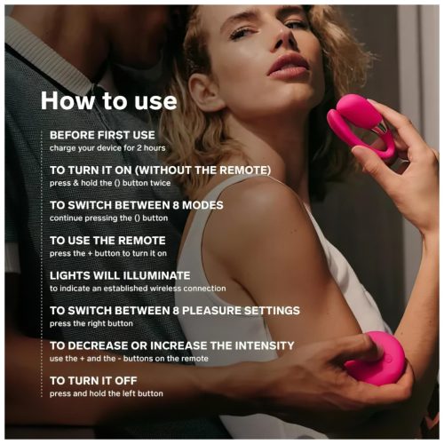 LELO Tiani 3 - szilikon párvibrátor (pink)