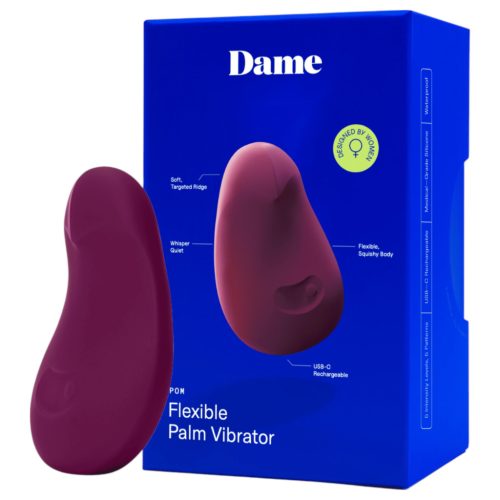 Dame Pom - akkus csikló vibrátor (lila)