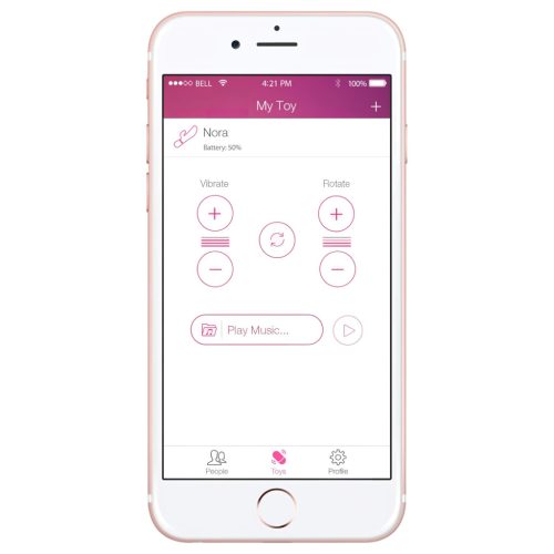 LOVENSE Nora - app-vezérelt akkus rotáló vibrátor