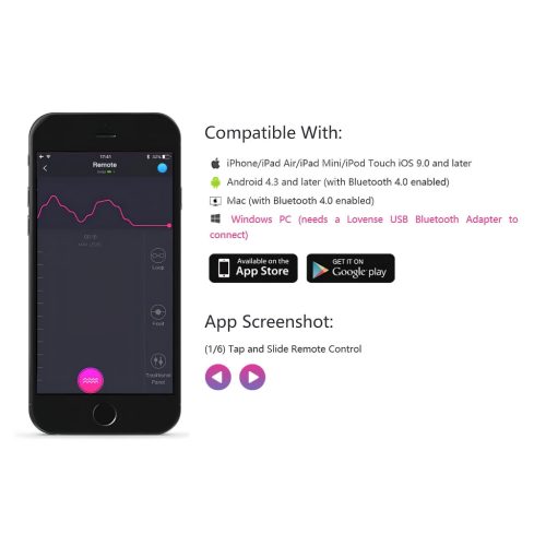 Lovense Lush 2 – App-vezérelt vibrációs tojás (pink)