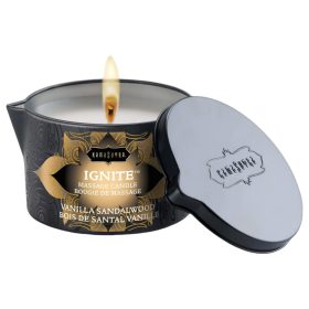   Kama Sutra - vegán masszázsgyertya - vanília-szantálfa (170g)