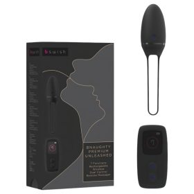   B SWISH Premium - akkus, rádiós vibrációs tojás (fekete)