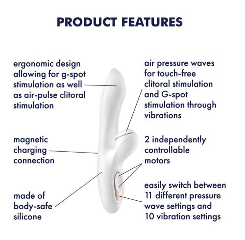 Satisfyer Pro+ G-spot - csiklóizgató és G-pont vibrátor