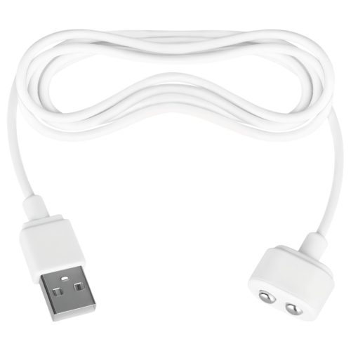 Satisfyer - mágneses USB töltőkábel (fehér)