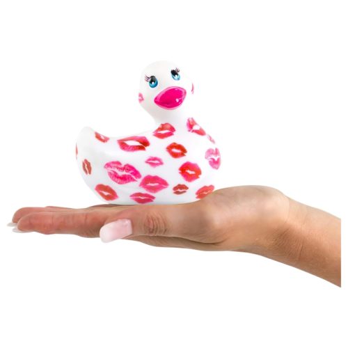 My Duckie Romance 2.0 - vízálló csikló vibrátor (fehér-pink)